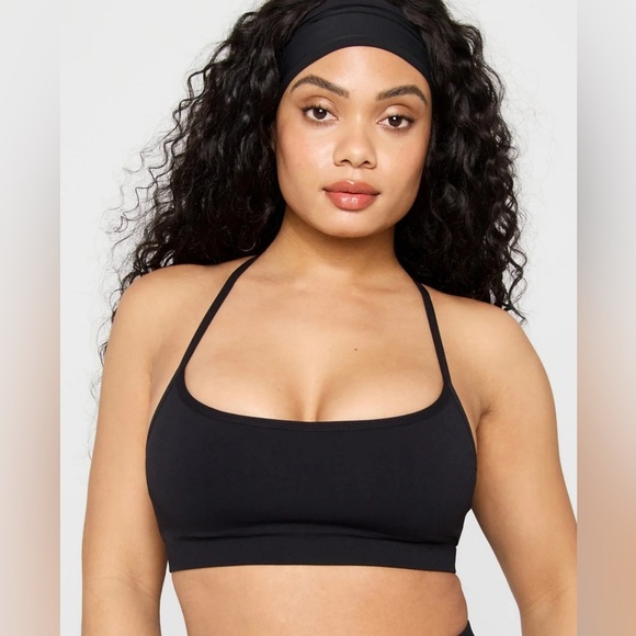 NWT, Fabletics Sleek Seamless Low Impact Bra, Black - Picture 1 of 4